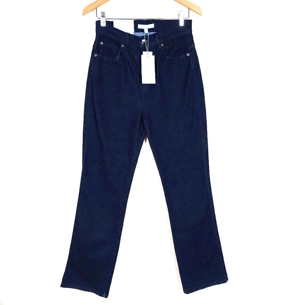 Antonio Melani Jeans Women's Size 29 Blue Denim High Rise Kick Amanda Straight